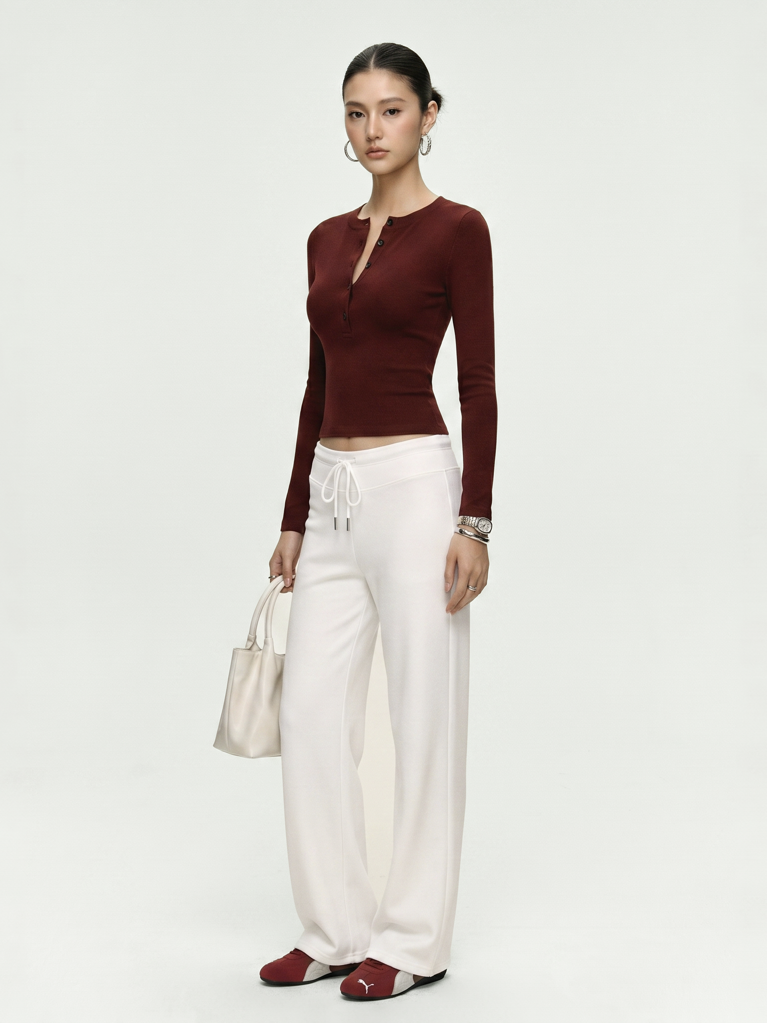 QUẦN DÀI ỐNG SUÔNG CẠP THẤP / VANIA PANTS (QD02) 