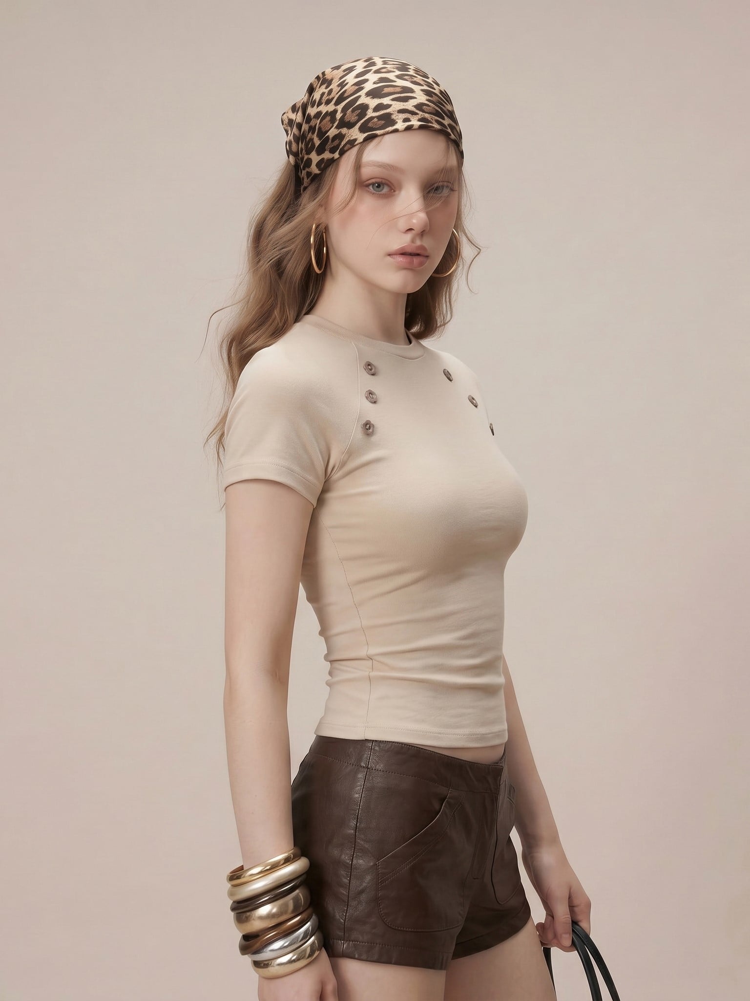 ÁO TAY NGẮN / BOUTON TOP (ATN01) 