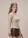  ÁO TAY NGẮN / BOUTON TOP (ATN01) 