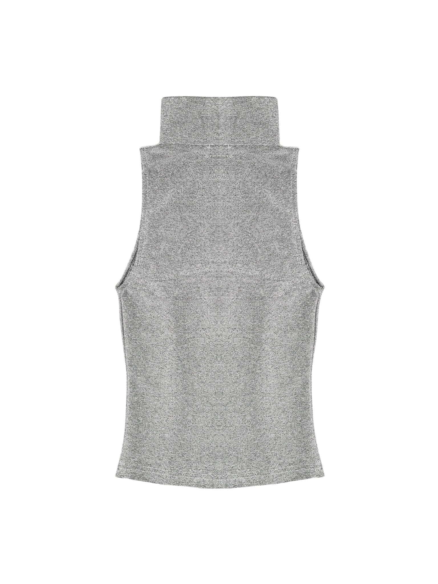  Áo Ba Lỗ Nữ Body Chiết Eo Cổ Trụ Vải Kim Tuyến Khoá Kéo Kim Loại (ABL12) 