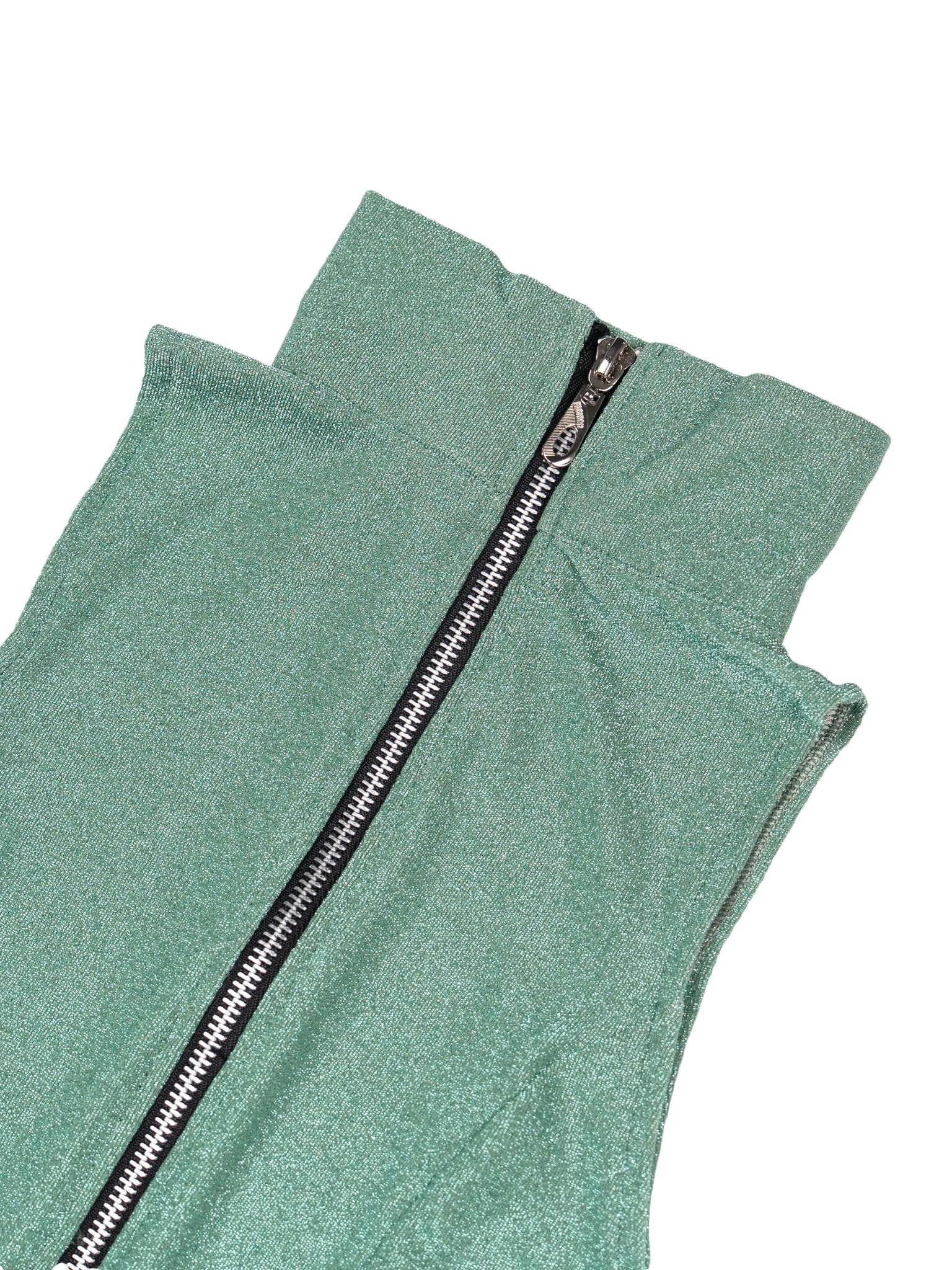  Áo Ba Lỗ Nữ Body Chiết Eo Cổ Trụ Vải Kim Tuyến Khoá Kéo Kim Loại (ABL12) 