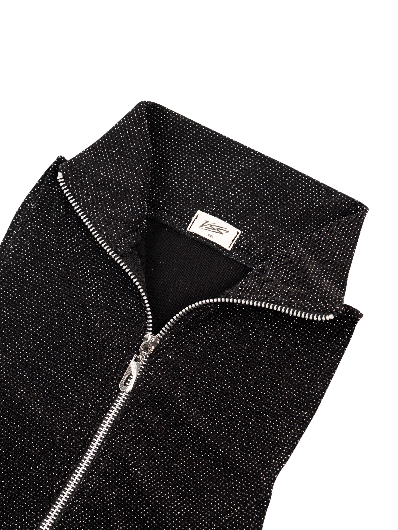  Áo Ba Lỗ Nữ Body Chiết Eo Cổ Trụ Vải Kim Tuyến Khoá Kéo Kim Loại (ABL12) 