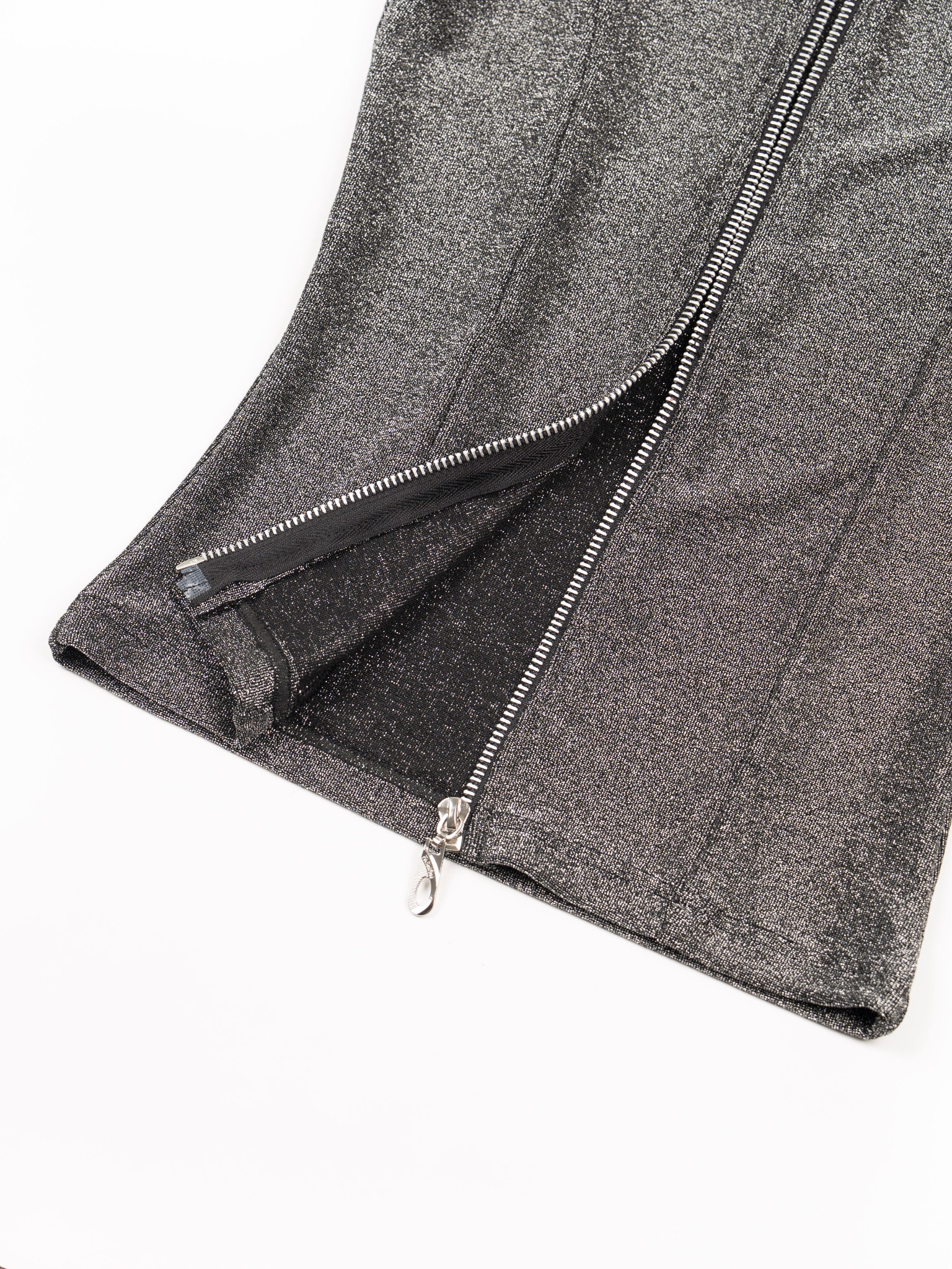  Áo Ba Lỗ Nữ Body Chiết Eo Cổ Trụ Vải Kim Tuyến Khoá Kéo Kim Loại (ABL12) 