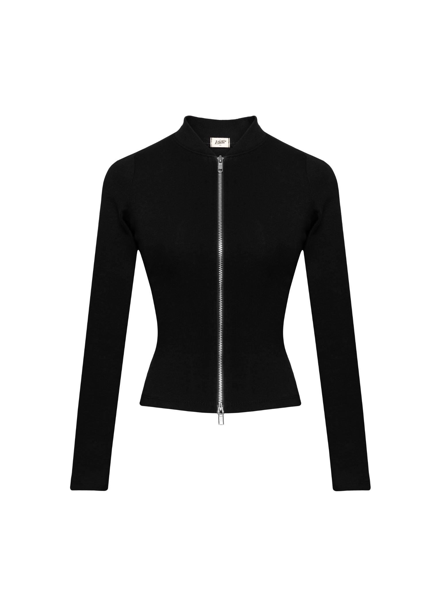  Áo Dài Tay Nữ Ôm Body Chiết Eo Cổ Tròn Khoá Kéo 2 Đầu (ATD10) 