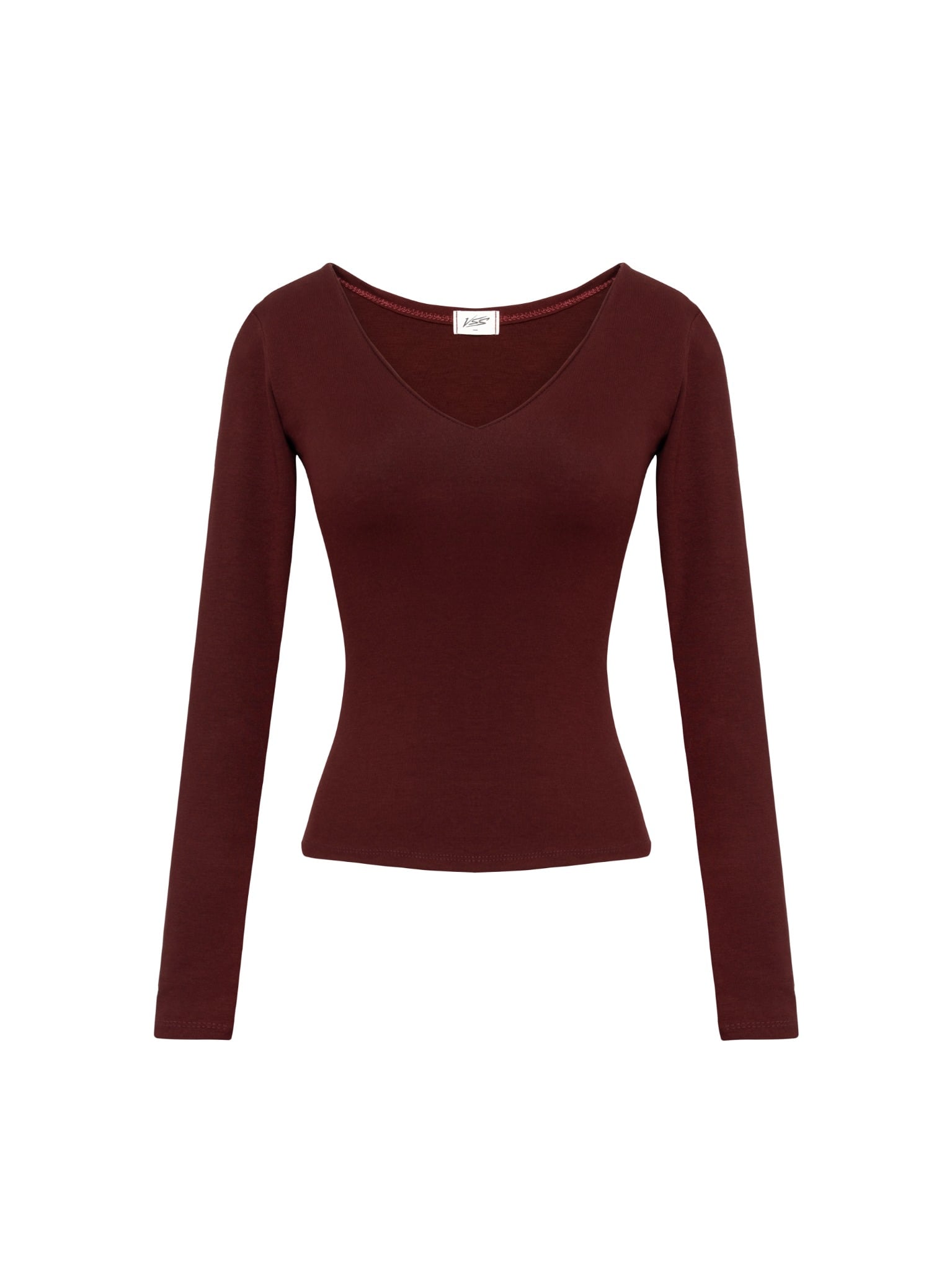  Áo Dài Tay Nữ Ôm Body Chiết Eo Cổ Tim Khoét Sâu (ATD09) 