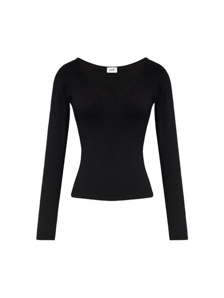  Áo Dài Tay Nữ Ôm Body Chiết Eo Cổ Tim Khoét Sâu (ATD09) 