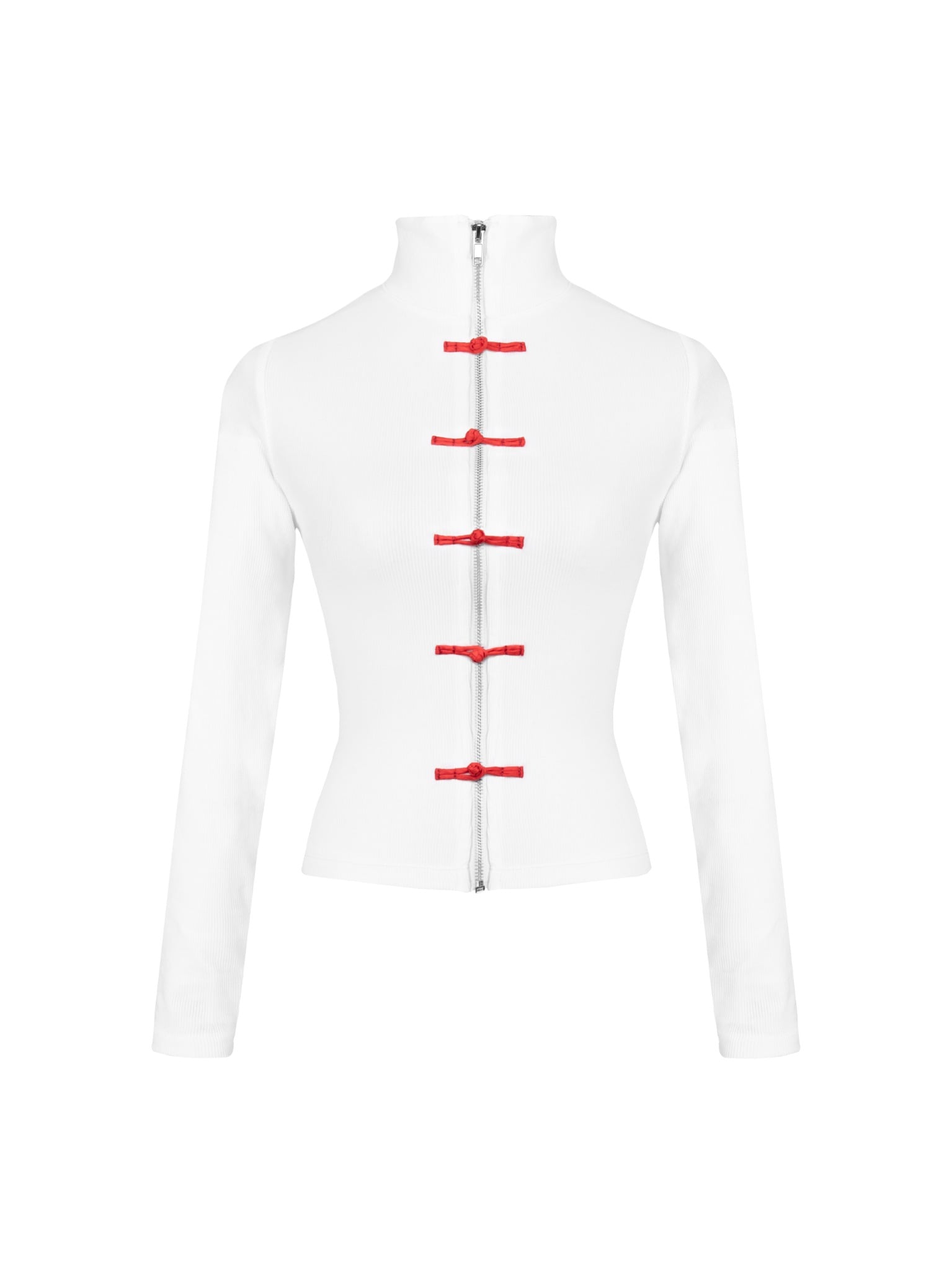  Áo Dài Tay Nữ Ôm Body Chiết Eo Cổ Lọ Khoá Kéo (ATD02) 