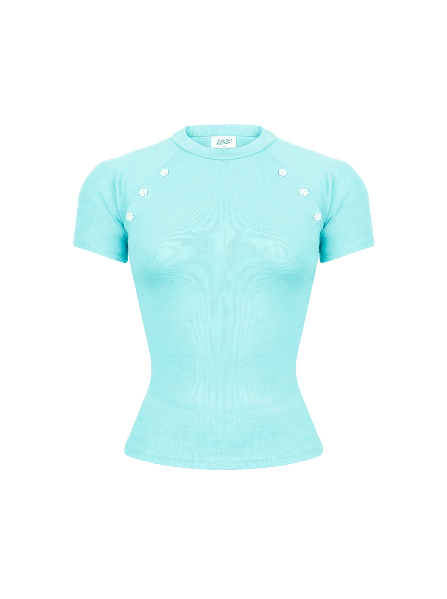  ÁO TAY NGẮN ĐÍNH NÚT HOA / BOUTON TOP (ATN01) 