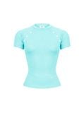  ÁO TAY NGẮN ĐÍNH NÚT HOA / BOUTON TOP (ATN01) 