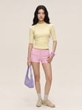  ÁO TAY LỬNG ĐÍNH NÚT HOA / DEMI TOP (ATL02) 