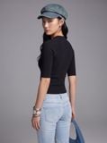  ÁO TAY LỬNG ĐÍNH NÚT HOA / DEMI TOP (ATL02) 