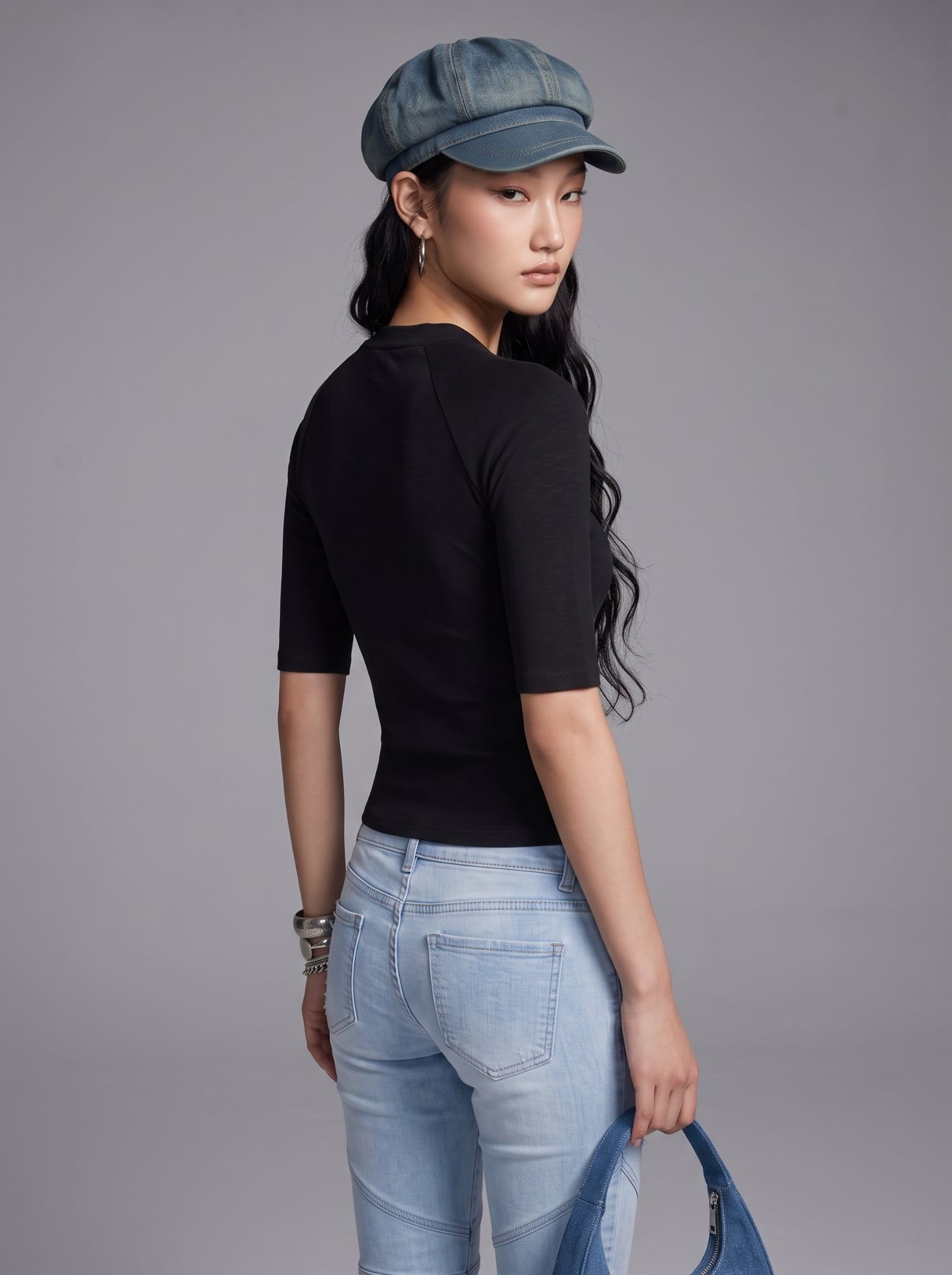  ÁO TAY LỬNG ĐÍNH NÚT HOA / DEMI TOP (ATL02) 