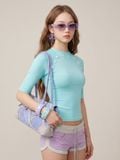  ÁO TAY LỬNG ĐÍNH NÚT HOA / DEMI TOP (ATL02) 