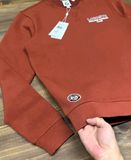  Áo Nỉ Gai Lacoste Màu Cam Đất Classic 