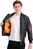  Áo Khoác MA-1 Q Trần Trám Alpha Industries Màu Vàng Cát 