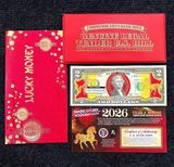  Lì Xì Lucky Money 2026 Ngựa Mạ Vàng 2 Mẫu 