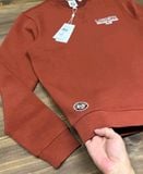  Áo Nỉ Gai Lacoste Màu Cam Đất Classic 