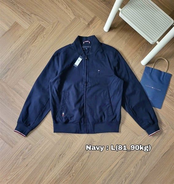  Áo Khoác Tommy mỏng Màu Xanh Tím Than 