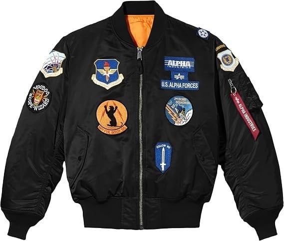  Áo Khoác Alpha Industries Men's Squadron MA-1 Flight Jacket 