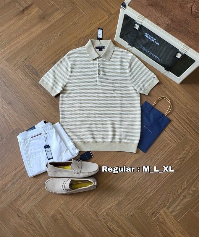  Áo Tommy dệt kim polo 