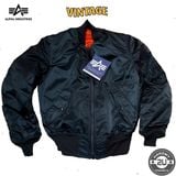  Áo Khoác Alpha Industries MA-1 Xưa Màu Xanh Lính 