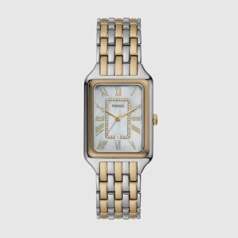 Đồng hồ Nữ Fossil Raquel Dây Thép không gỉ Mặt Xà cừ 26mm ES5305