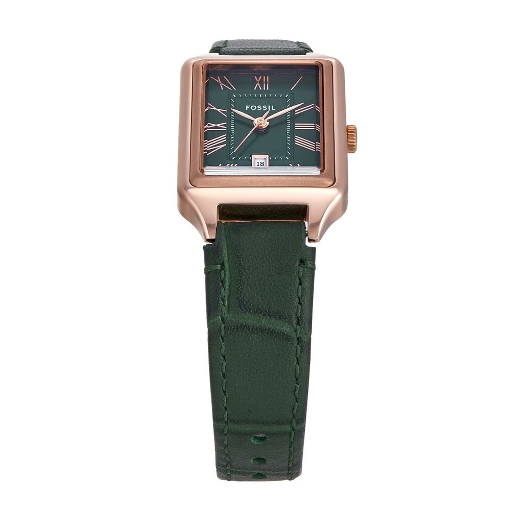 Đồng hồ Nữ Raquel Dây Da 23 MM, mặt màu Xanh lá, ES5366