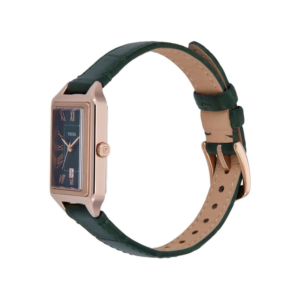 Đồng hồ Nữ Raquel Dây Da 23 MM, mặt màu Xanh lá, ES5366