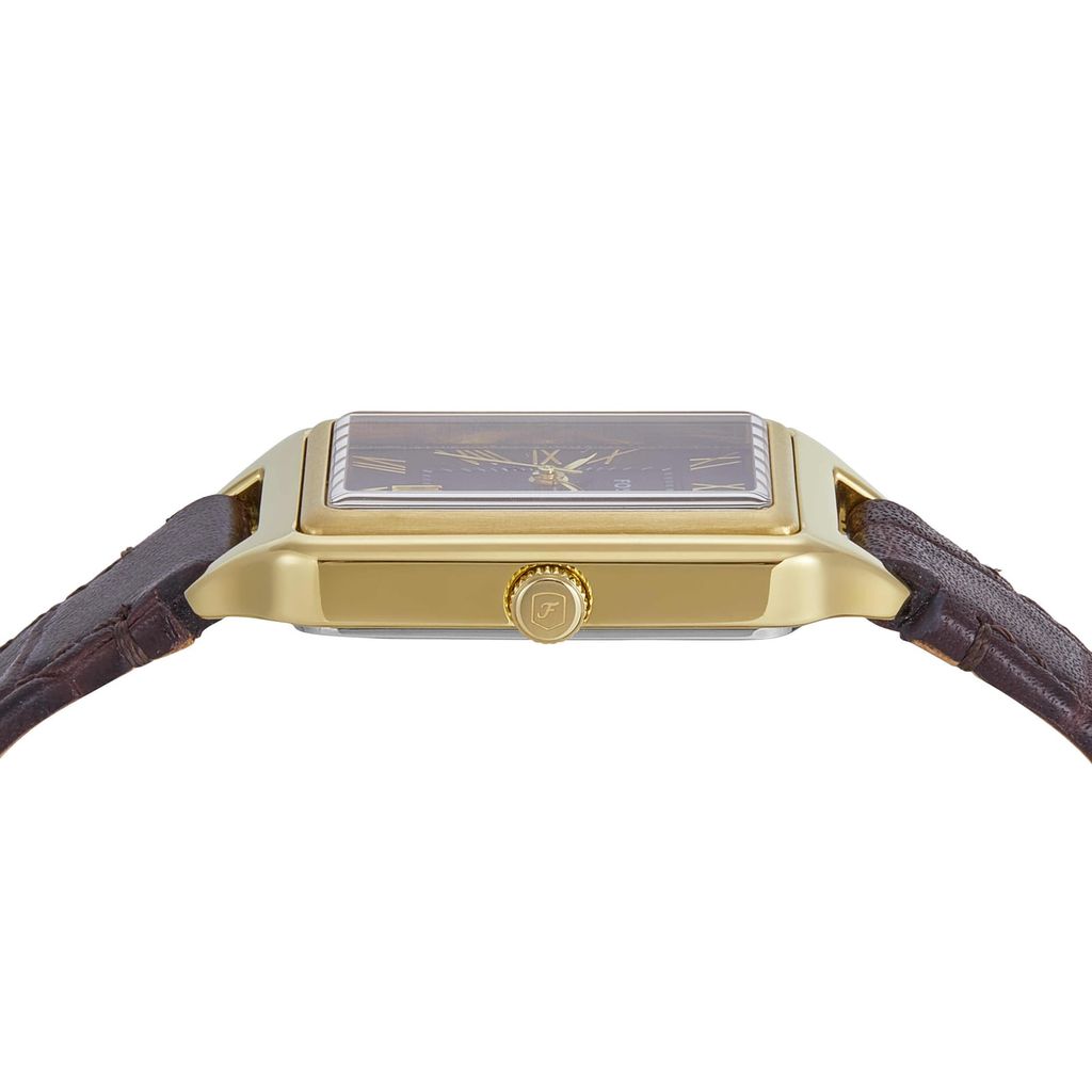 Đồng hồ Nữ Raquel dây da màu nâu mặt vuống màu nâu 23 MM ES5367