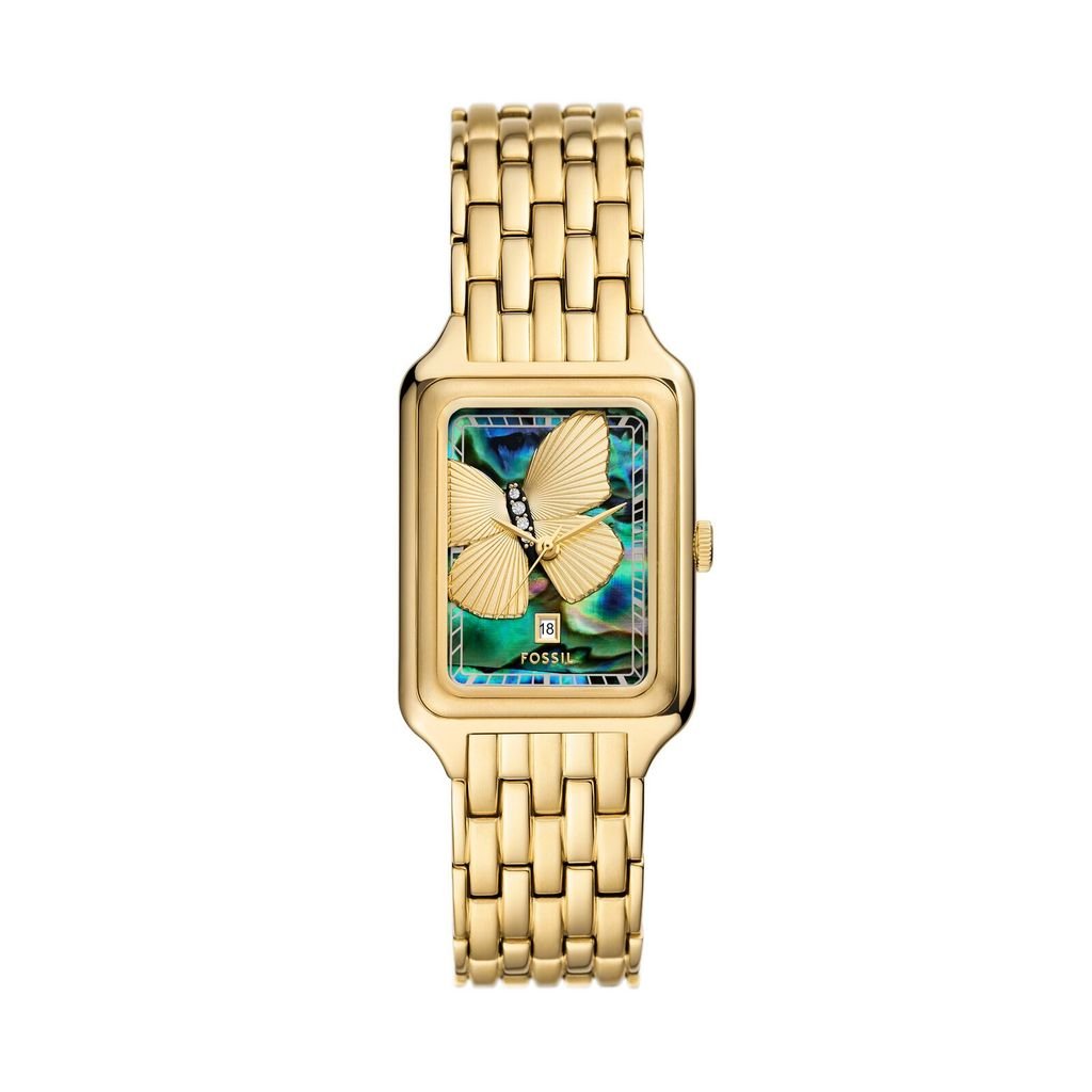 Đồng hồ Nữ Fossil Raquel dây thép không gỉ 26 MM mặt  xà cừ ES5409
