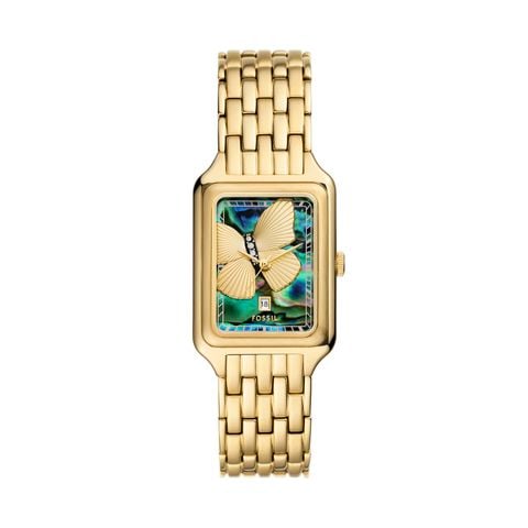 Đồng hồ Nữ Fossil Raquel dây thép không gỉ 26 MM mặt  xà cừ ES5409