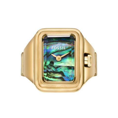 Nhẫn đồng hồ Nữ Fossil Raquel  dây thép không gỉ 14 MM mặt  xà cừ ES5411