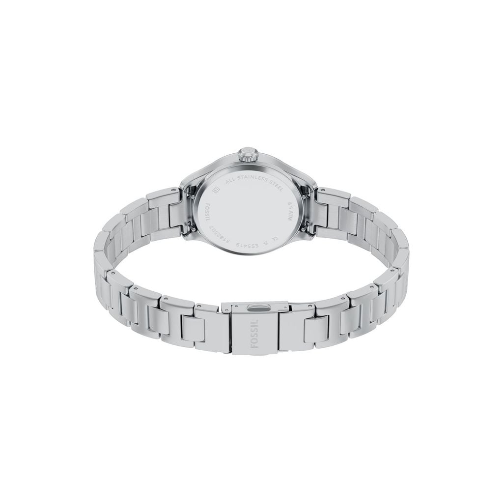 Đồng hồ Nữ Fossil Gilmore dây kim loại, màu bạc, mặt  màu bạc 28 MM ES5419