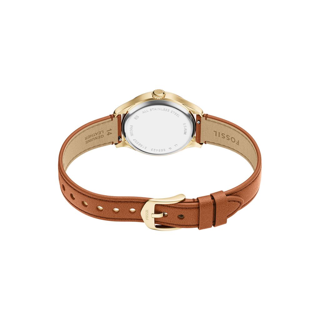 Đồng hồ Nữ Gilmore Dây Da 28 MM, mặt màu Bạc, ES5423