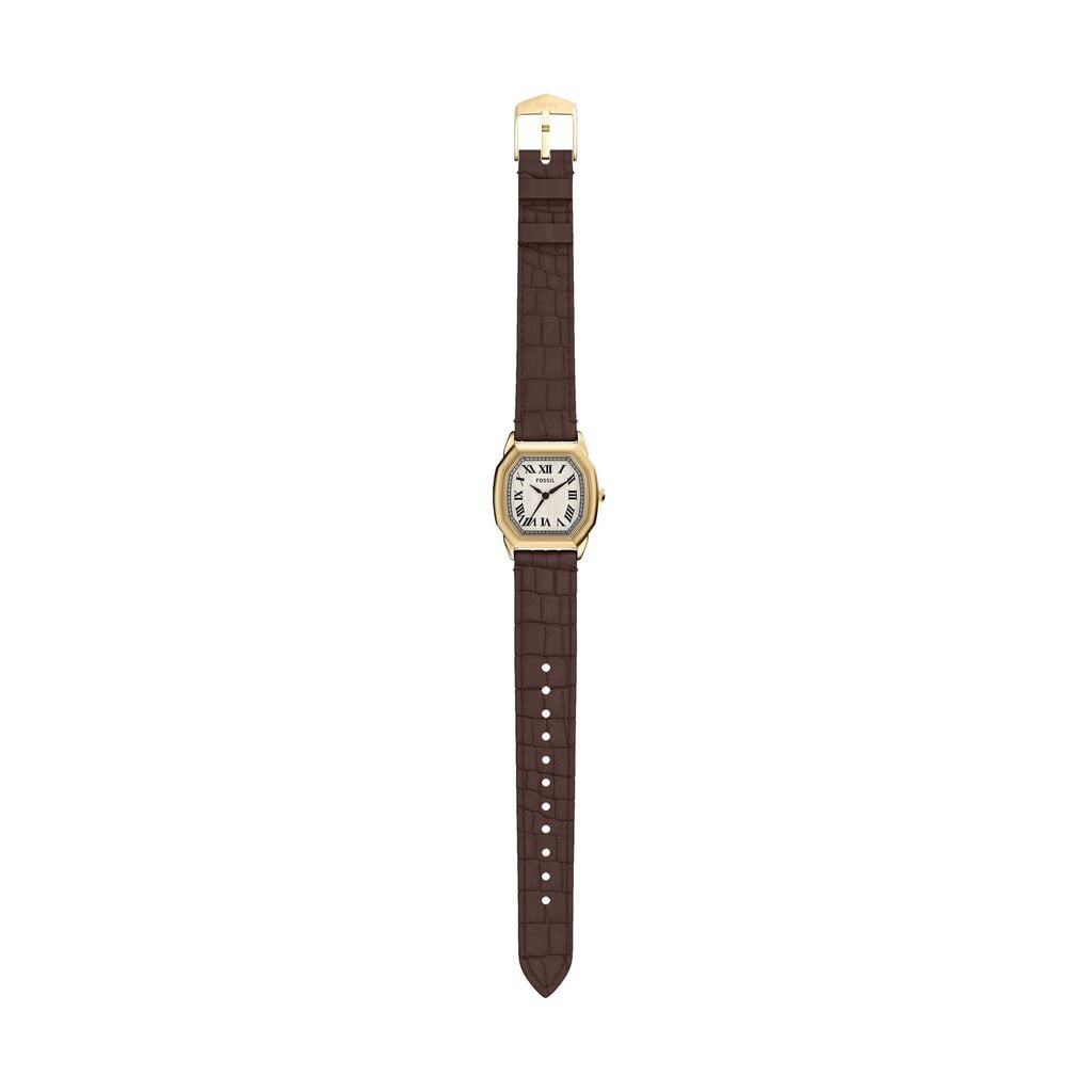Đồng hồ Nữ Fossil Harlow dây màu nâu mặt hình bác giác ES5426