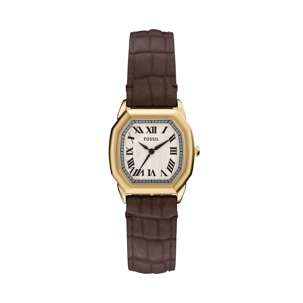 Đồng hồ Nữ Fossil Harlow dây màu nâu mặt hình bác giác ES5426