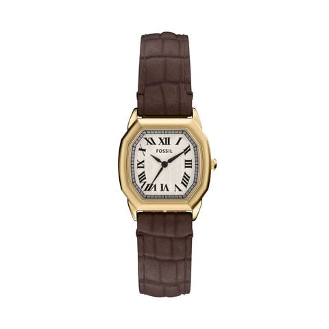 Đồng hồ Nữ Fossil Harlow dây màu nâu mặt hình bác giác ES5426