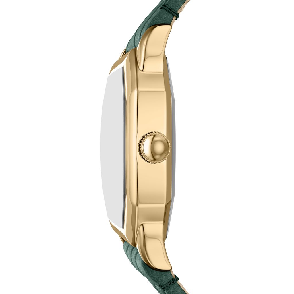 Đồng hồ Nữ Fossil Harlow màu dây xanh lá mặt bát giác màu kem  ES5427