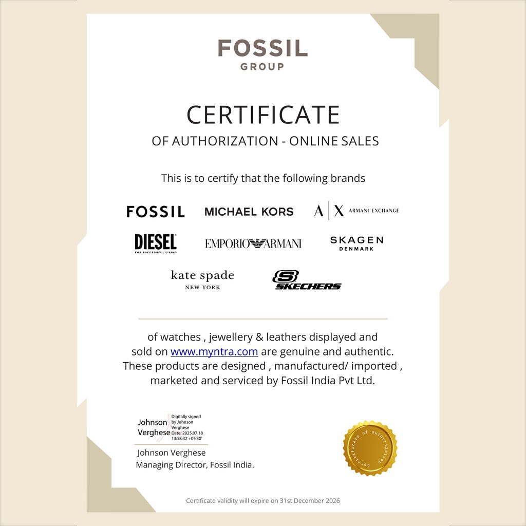 Đồng hồ Nữ Fossil Raquel, 18MM, dây da, màu xanh, mặt Bạc, thép không gỉ ES5436