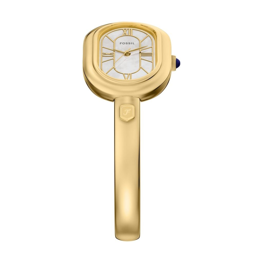 Đồng hồ Nữ Fossil Sloan dây kim loại màu vàng mặt Oval ES5444