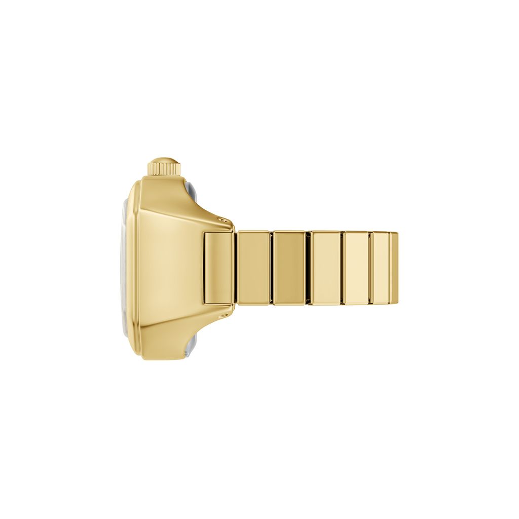 Nhẫn Đồng hồ Nữ Fossil Harlow, 16MM, dây kim loại, màu vàng, mặt Trắng, thép không gỉ ES5446