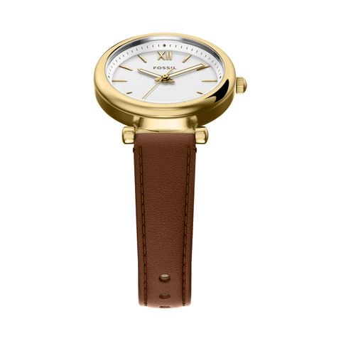 Đồng hồ Nữ Fossil Carlie Dây Da Mặt Trắng 28mm ES5464