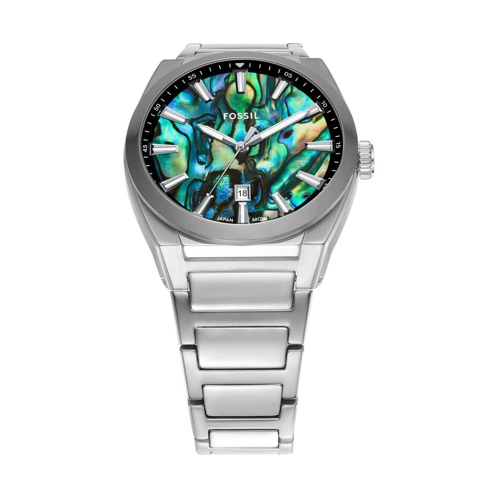 Đồng hồ Nam Fossil Everett dây thép không gỉ 42 MM mặt hai tông màu FS6114