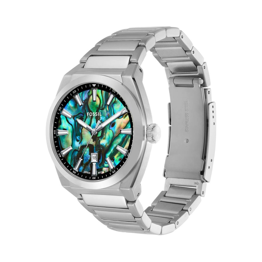 Đồng hồ Nam Fossil Everett dây thép không gỉ 42 MM mặt hai tông màu FS6114