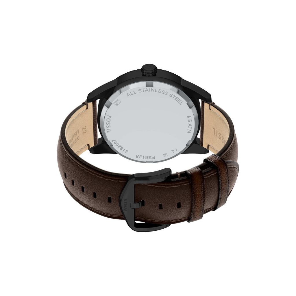 Đồng hồ Nam Pearson Dây Da 42 MM, mặt màu đen, FS6138