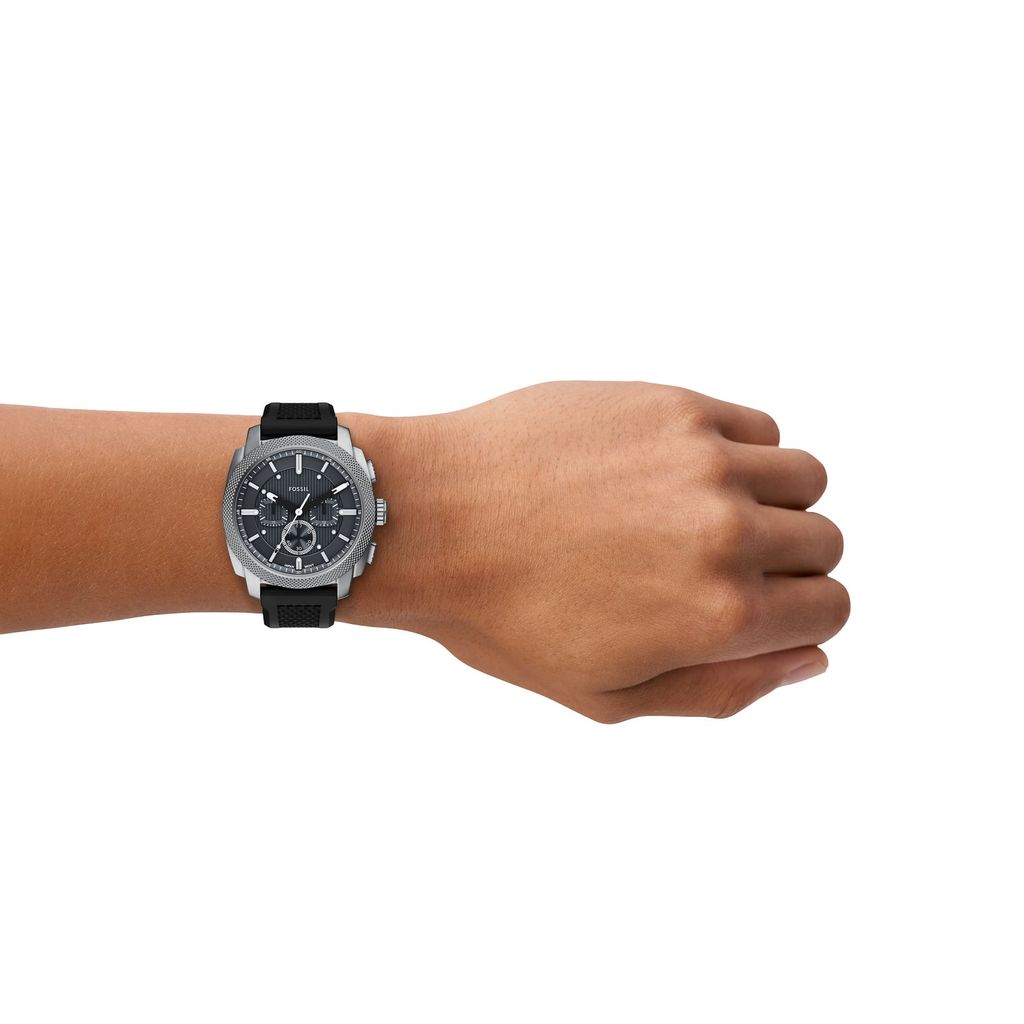 Đồng hồ Nam Machine dây Silicone màu Đen mặt màu Gray 44 MM FS6145SET