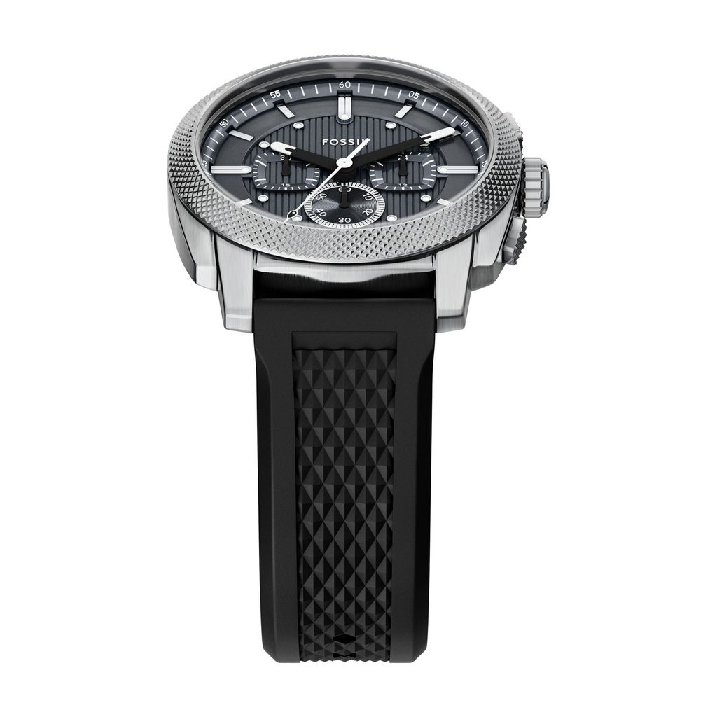 Đồng hồ Nam Machine dây Silicone màu Đen mặt màu Gray 44 MM FS6145SET