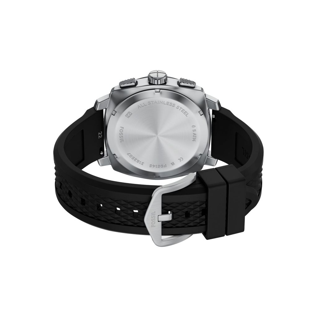 Đồng hồ Nam Machine dây Silicone màu Đen mặt màu Gray 44 MM FS6145SET