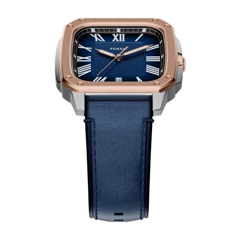 Đồng hồ Nam Crosby dây Da màu Xanh mặt màu Xanh 42 MM FS6149