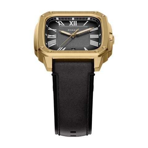 Đồng hồ Nam Crosby dây Da màu Đen mặt màu Đen 42 MM FS6151